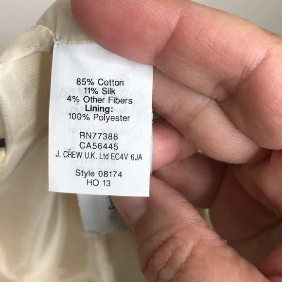 J Crew Gold, Cream and Black Mini Skirt - size 6 - Picture 9 of 9